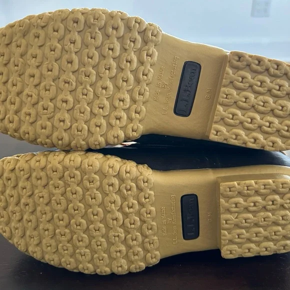 Classic LL Bean Brown Leather & Brown Rubber Duck Boots - Women’s 11 - Picture 5 of 6